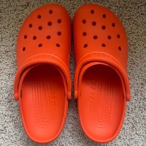 Orange Crocs: Women’s 8 Men’s 6